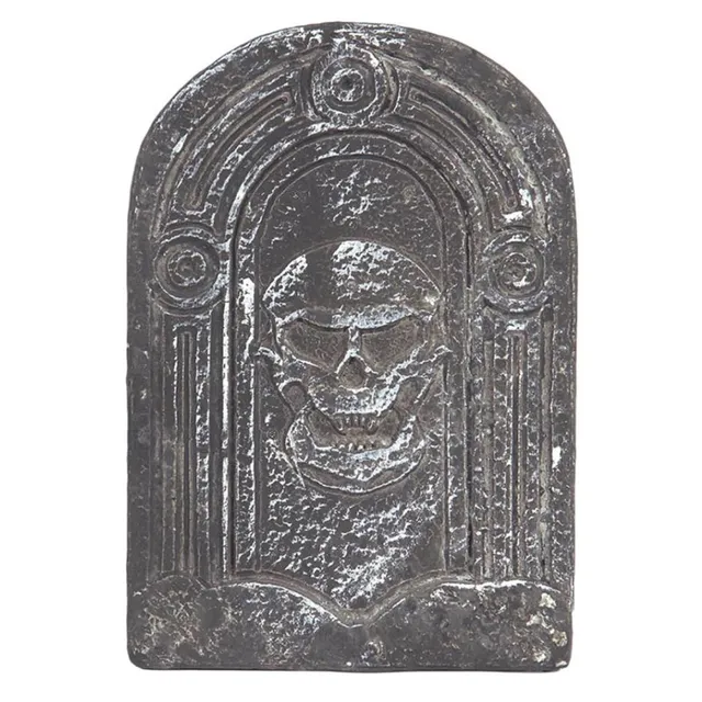 das-kost-mland-dekorationen-grabstein-totenkopf-deko-26x37cm image 1