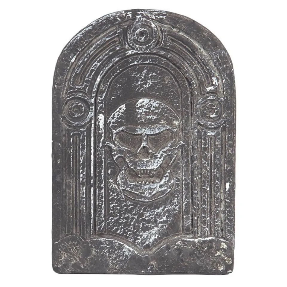 das-kost-mland-dekorationen-grabstein-totenkopf-deko-26x37cm image 1