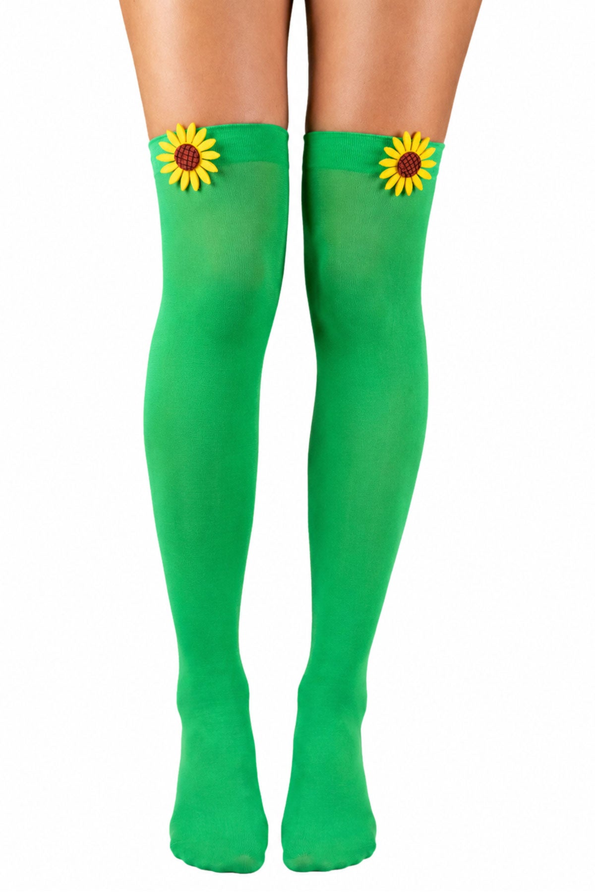 das-kost-mland-sonnenblume-414011-overknees-gr-n-mit-blume image 1