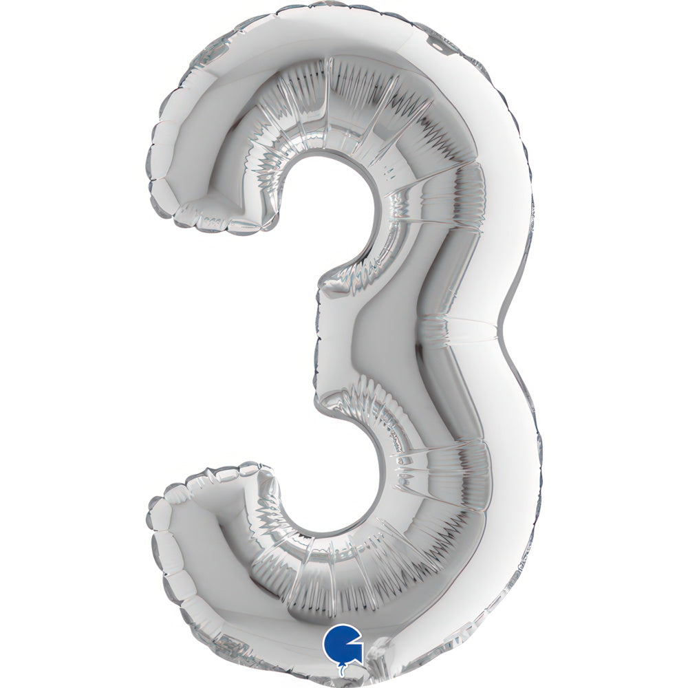 das-kost-mland-mini-zahlen-folienballon-silber-zahl-3-36cm image 1