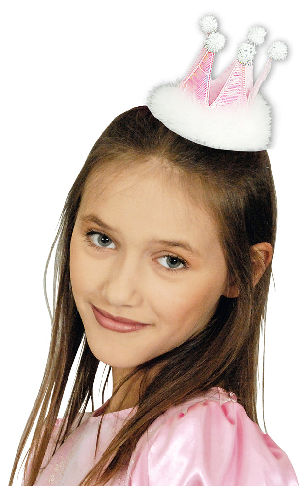 das-kost-mland-accessoires-prinzessin-glitter-krone-wei-rosa-clips image 1