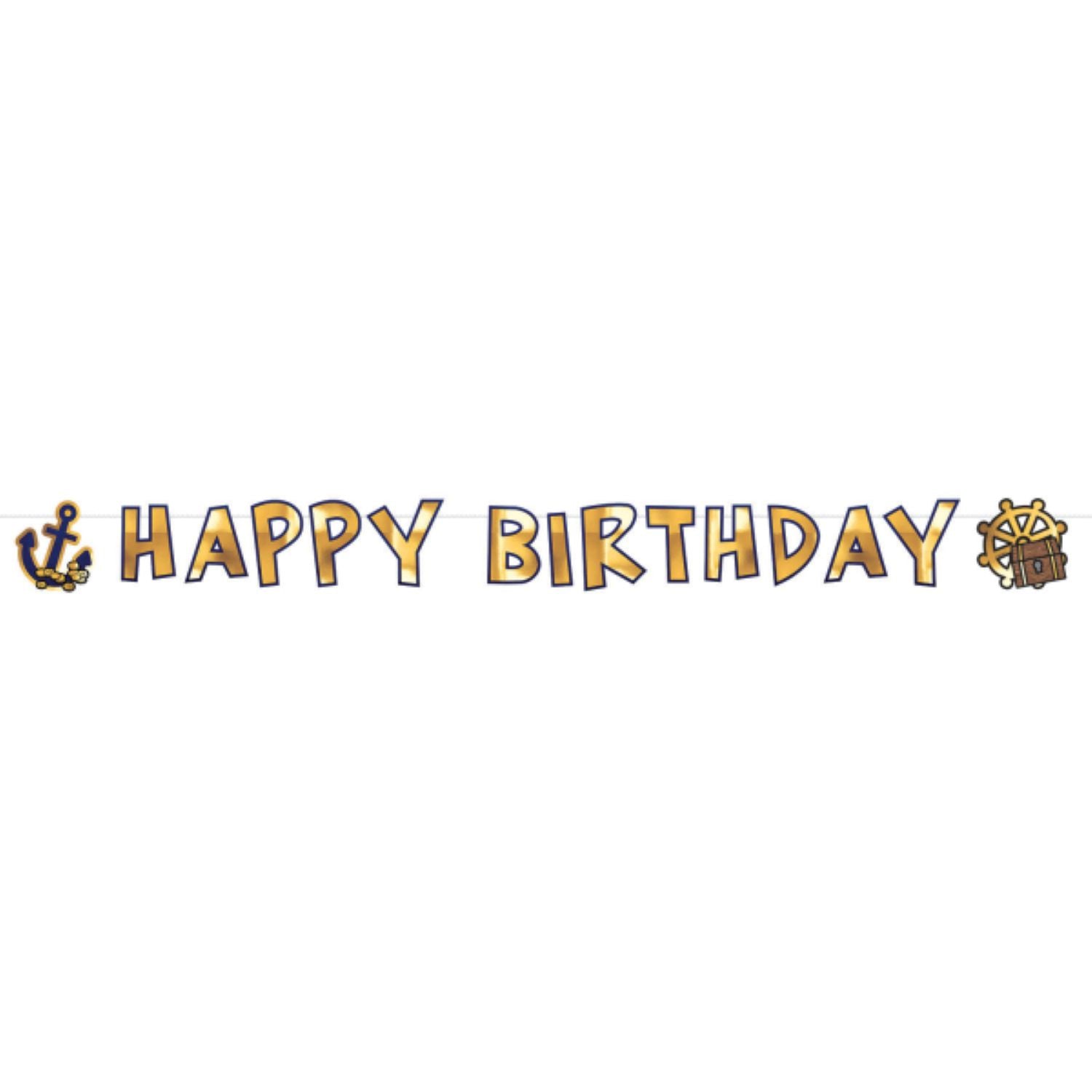 das-kost-mland-pirates-map-happy-birthday-girlande-180cm image 1