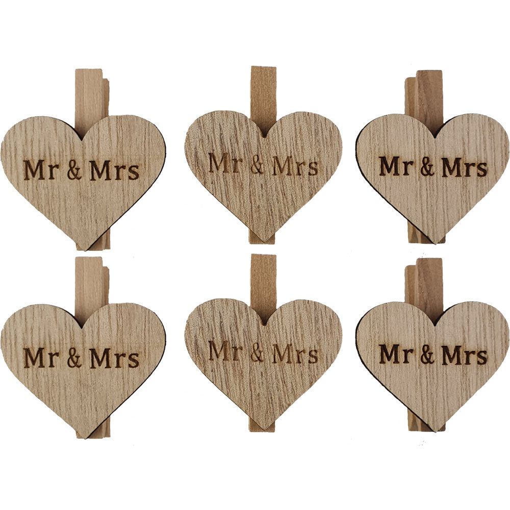 riffelmacher-dekoklammern-mr-mrs-4-5-cm-6-st-ck-holz image 1