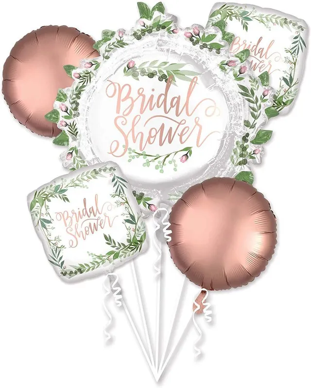 das-kost-mland-dekorationen-bridal-shower-folienballon-bouquet-wei-5stk image 1