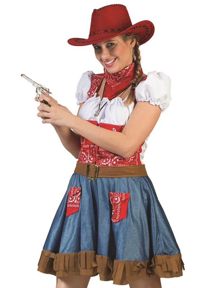 das-kost-mland-arizona-cowgirl-kost-m-damen-kleid-blau-rot image 1