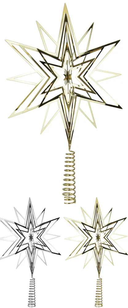riffelmacher-17858-christbaumspitze-stern-gold-33-cm image 1
