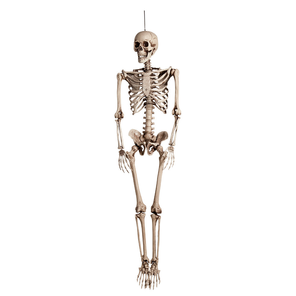 halloween-skelett-160-cm-lebensgro-grusel-dekofigur image 1