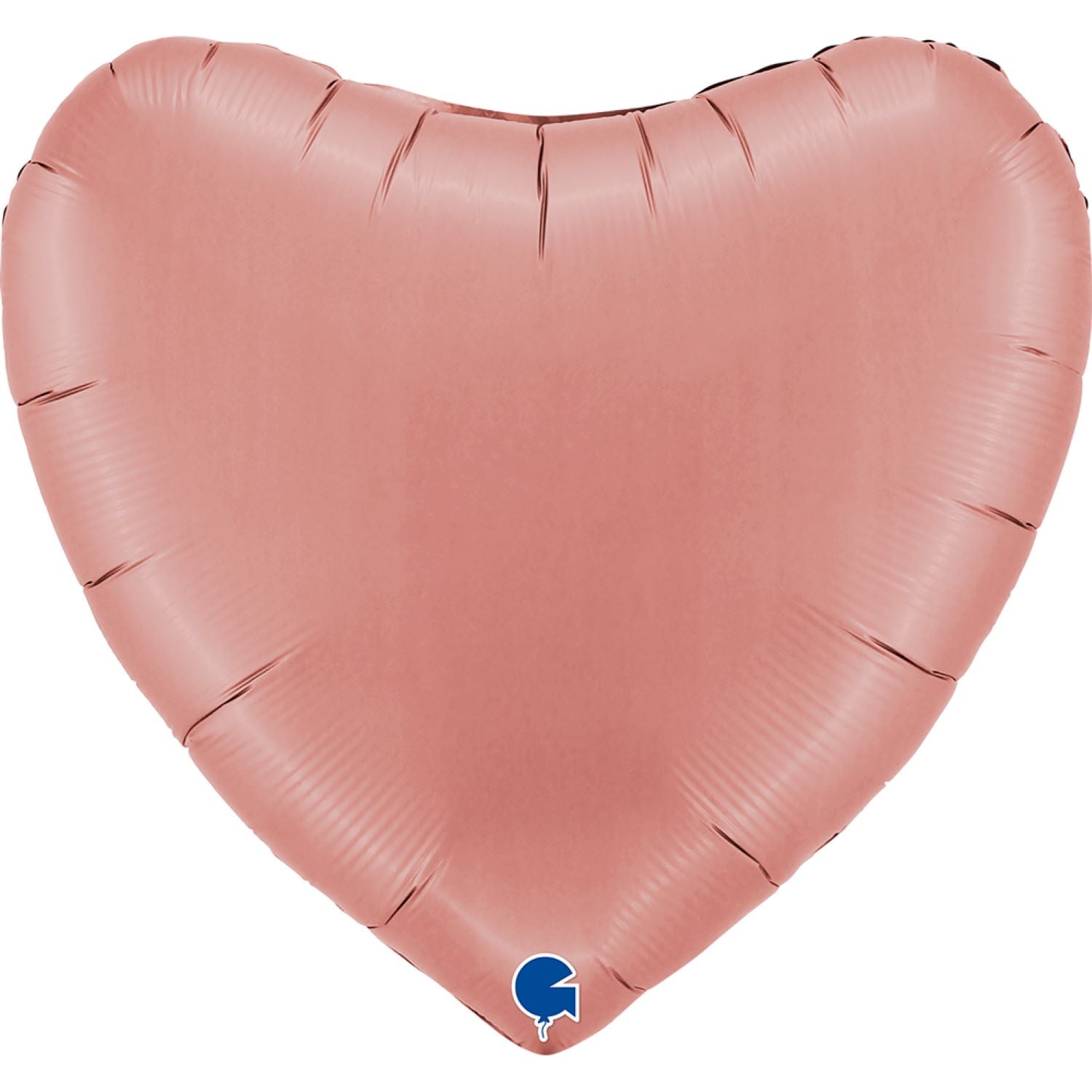 grabo-folienballon-uni-herz-91-cm-rosegold-satin-folien-ballon image 1