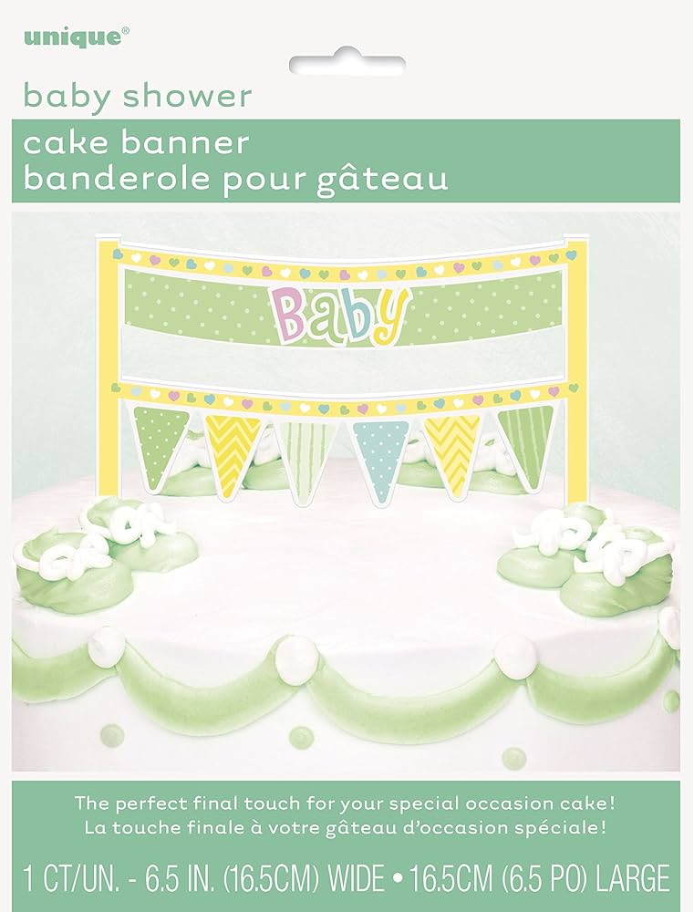 das-kost-mland-tortendeko-banner-baby-polka-dots-torte image 2
