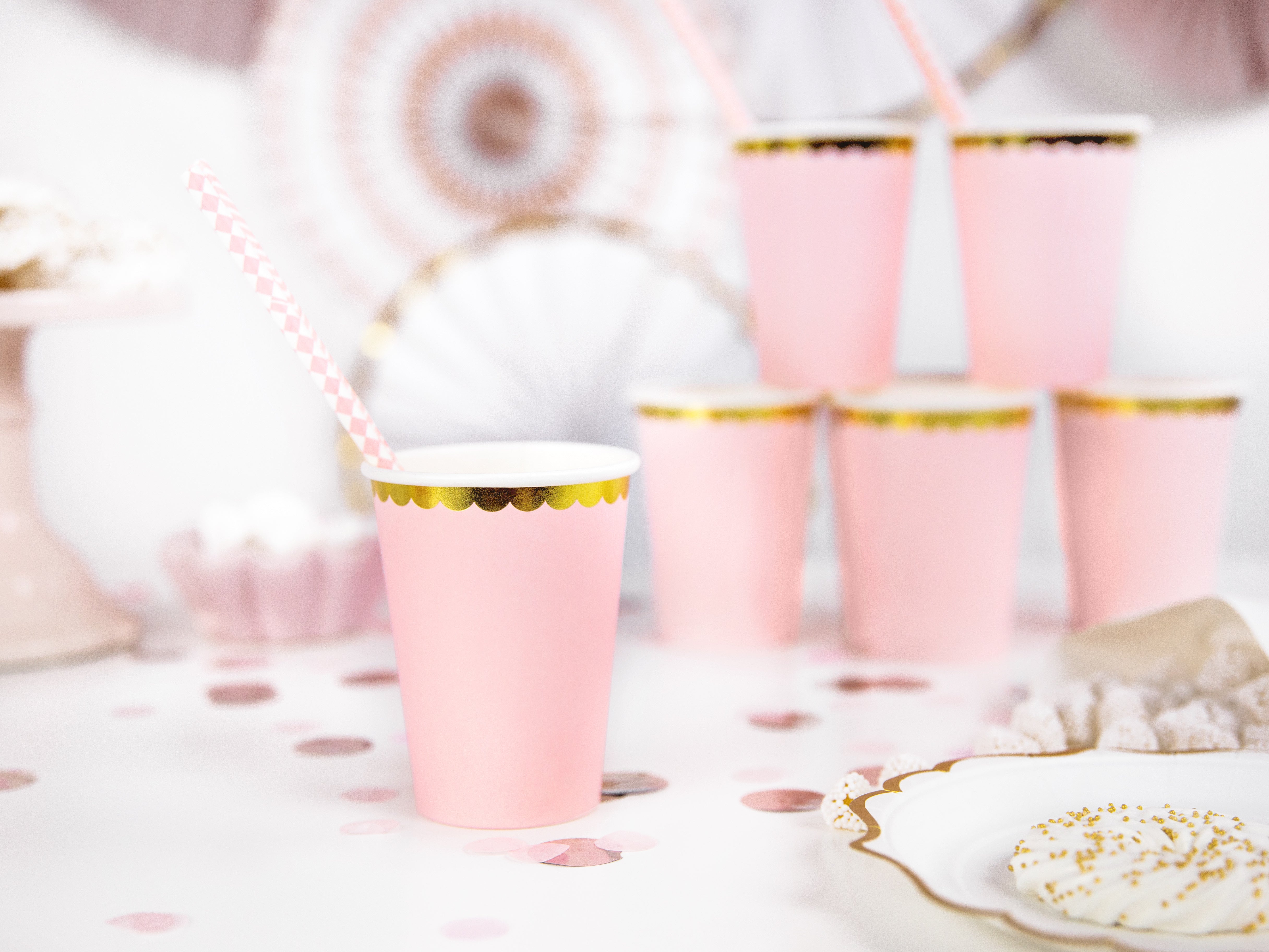 das-kost-mland-pappbecher-goldrand-220ml-rosa-6-st-ck image 6