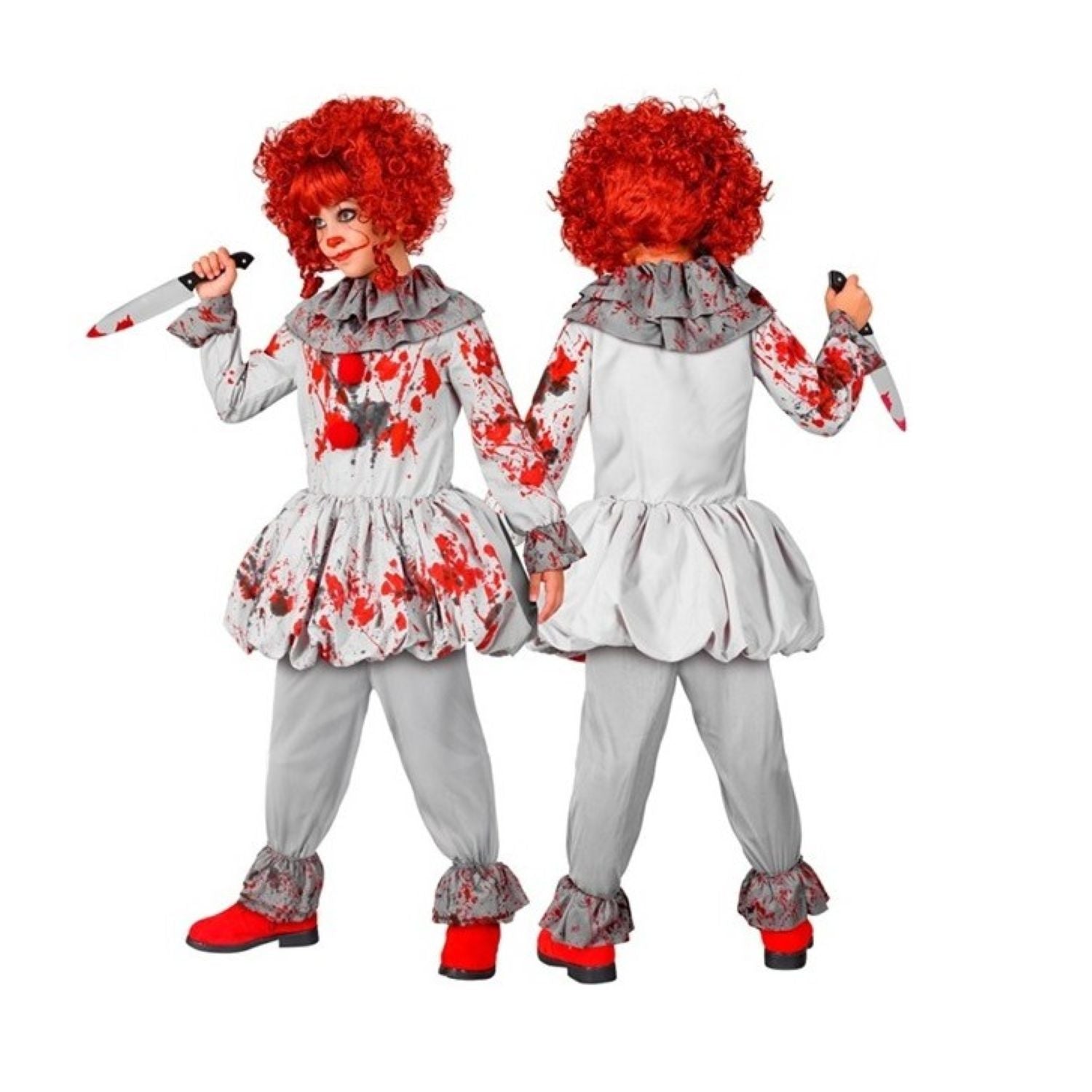 das-kost-mland-vintage-horror-clown-kinderkost-m-grau-128 image 4