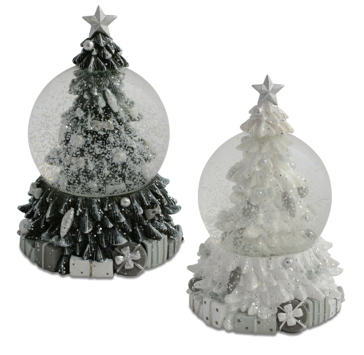 das-kost-mland-dekorationen-schneekugel-tannenbaum-12cm-wei image 1