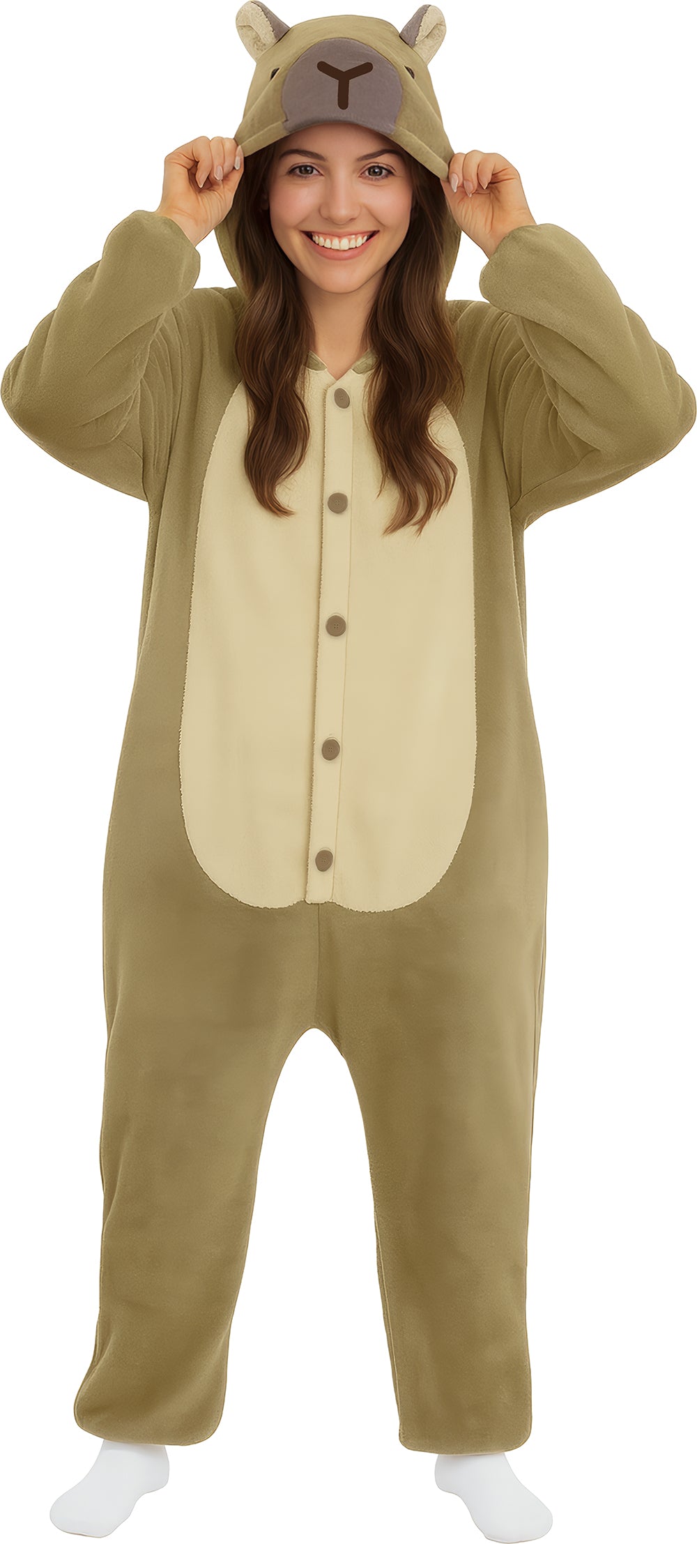 das-kost-mland-herren-pyjama-tierkost-m-capybara-braun-l image 4