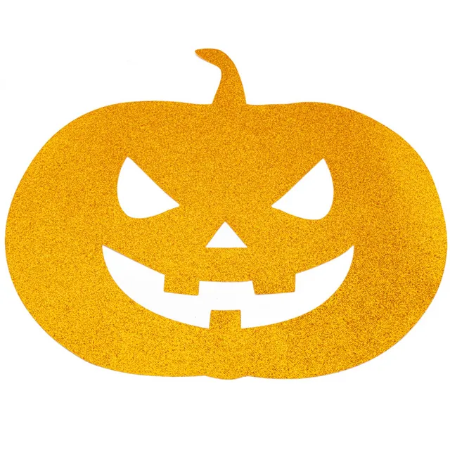 das-kost-mland-k-rbis-halloween-glitzer-tischset-4er-orange image 1