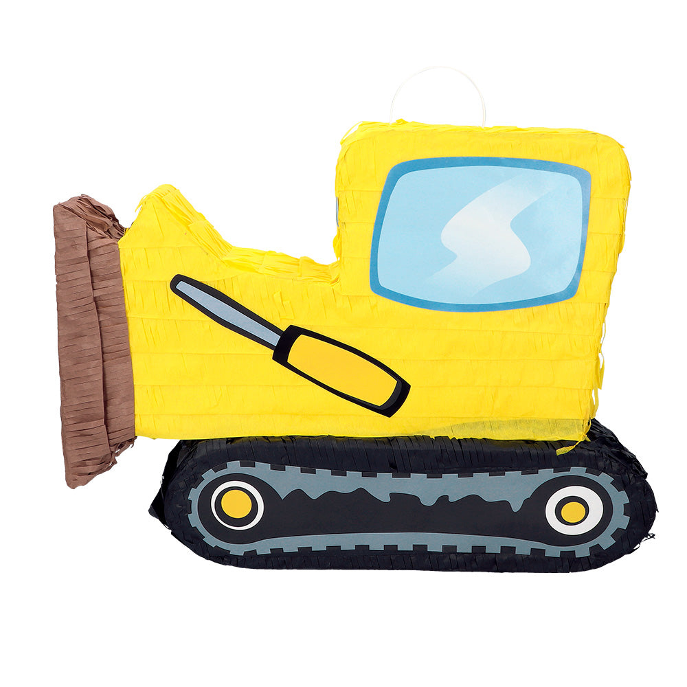 das-kost-mland-dekorationen-pi-ata-bulldozer-45-cm-gelb-zum-bef-llen image 1