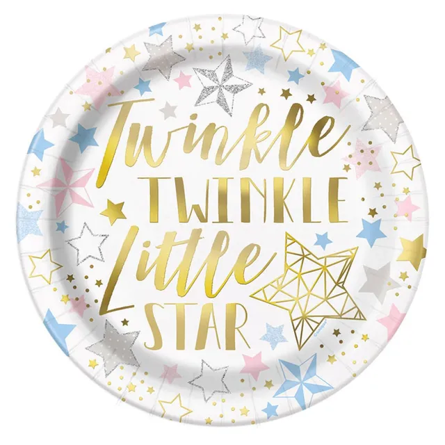das-kost-mland-dekorationen-pappteller-twinkle-twinkle-23cm-8-stk image 1