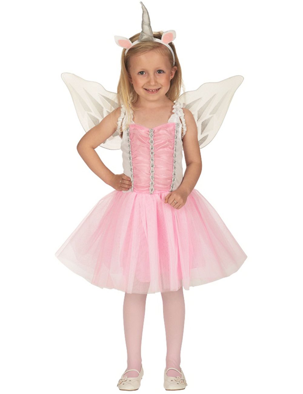 das-kost-mland-m-dchen-einhorn-ballerina-kost-m-rosa-128 image 2