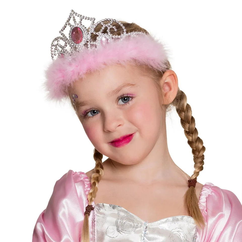 das-kost-mland-tiara-jasmine-krone-kinder-rosa-silber image 1