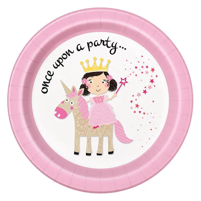 das-kost-mland-prinzessin-einhorn-pappteller-23cm-8-st-ck image 1