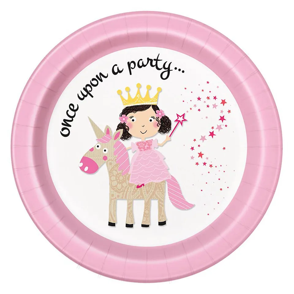 das-kost-mland-prinzessin-einhorn-pappteller-23cm-8-st-ck image 1