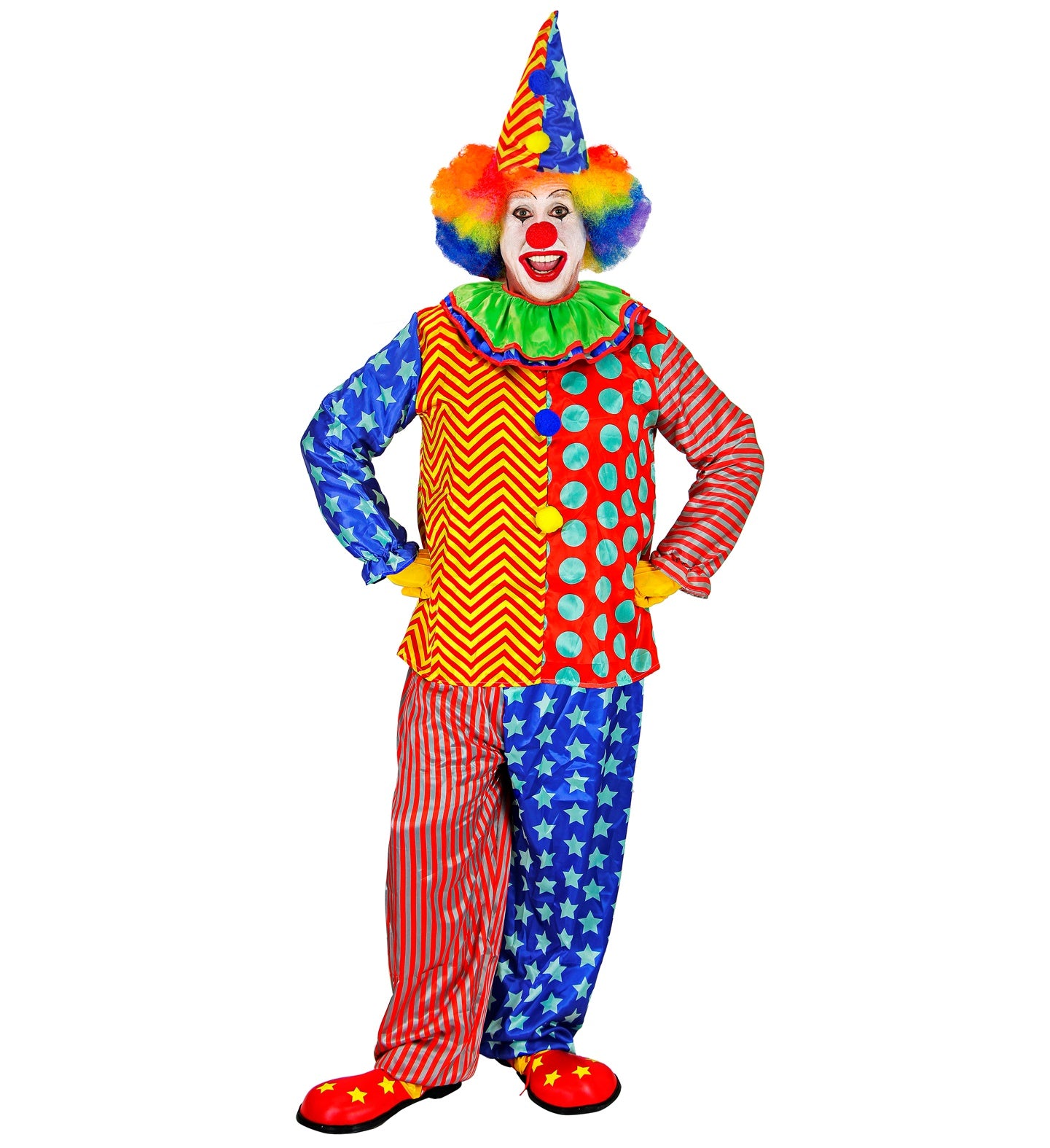 das-kost-mland-mika-clown-kost-m-mehrfarbig-mit-hut-herren image 2
