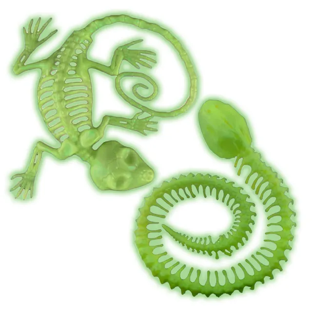 das-kost-mland-tier-skelett-gr-n-glow-in-the-dark-halloween image 1