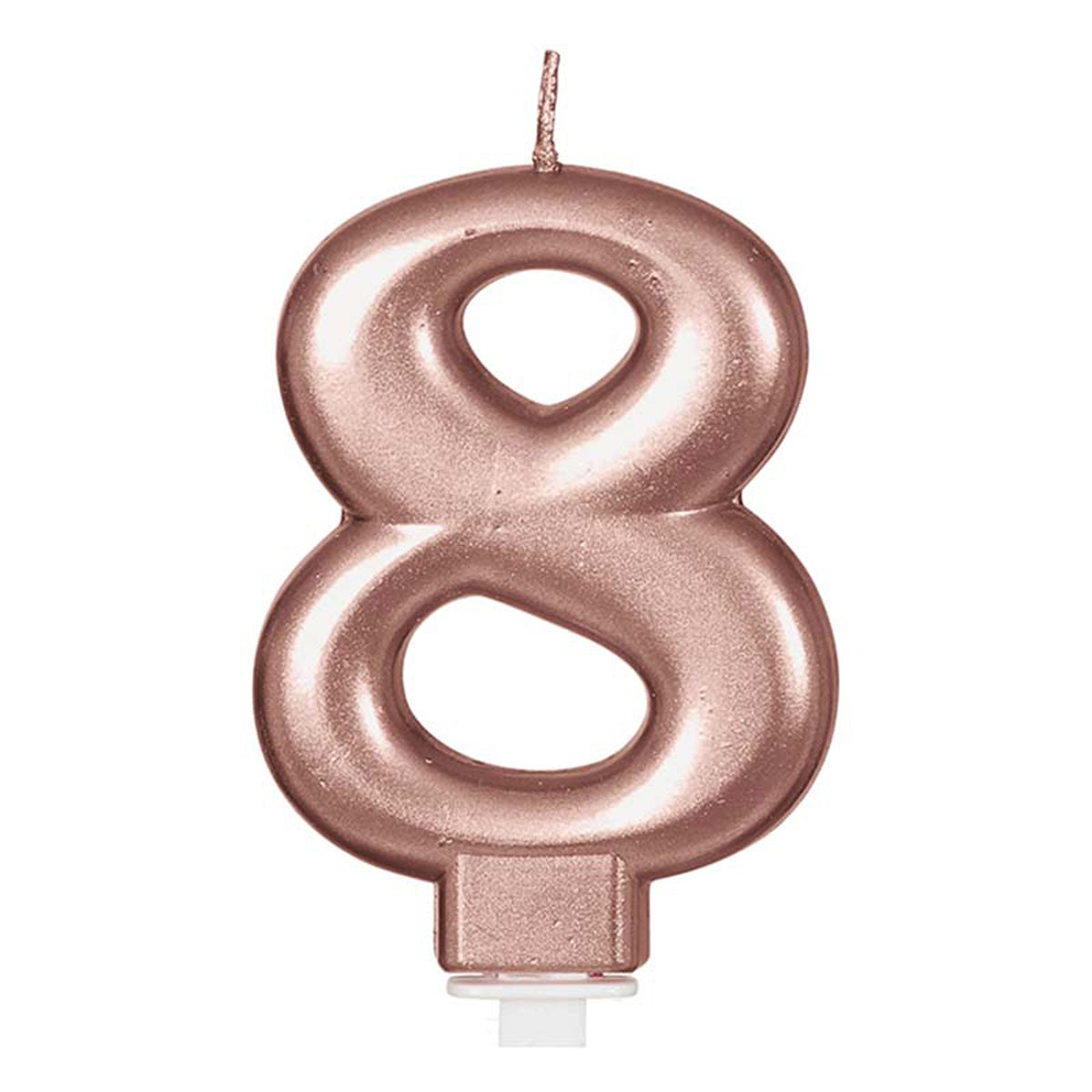das-kost-mland-dekorationen-zahlenkerze-8-tortendeko-rosegold image 1