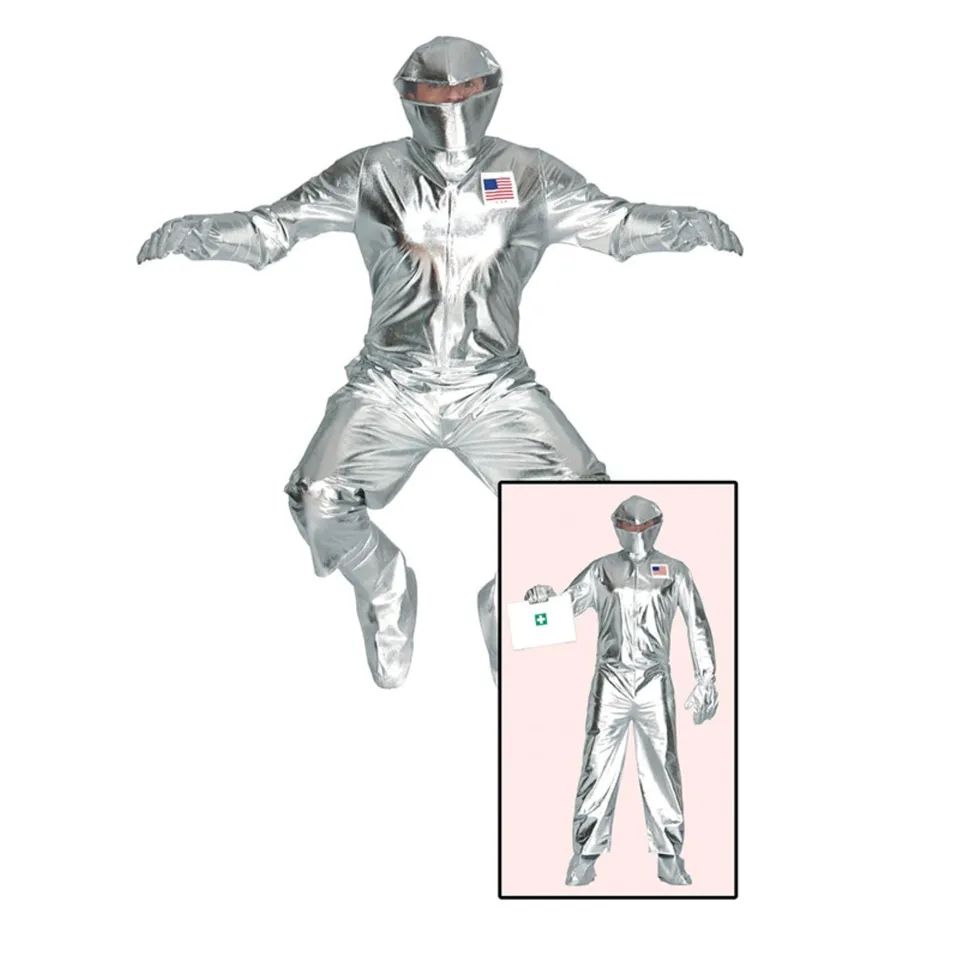 das-kost-mland-astronaut-kost-m-silber-gr-52-54-mit-helm image 1