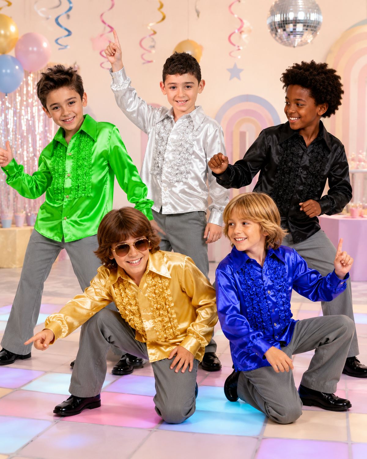 das-kost-mland-jungen-r-schenhemd-johnny-gr-n-satin image 5