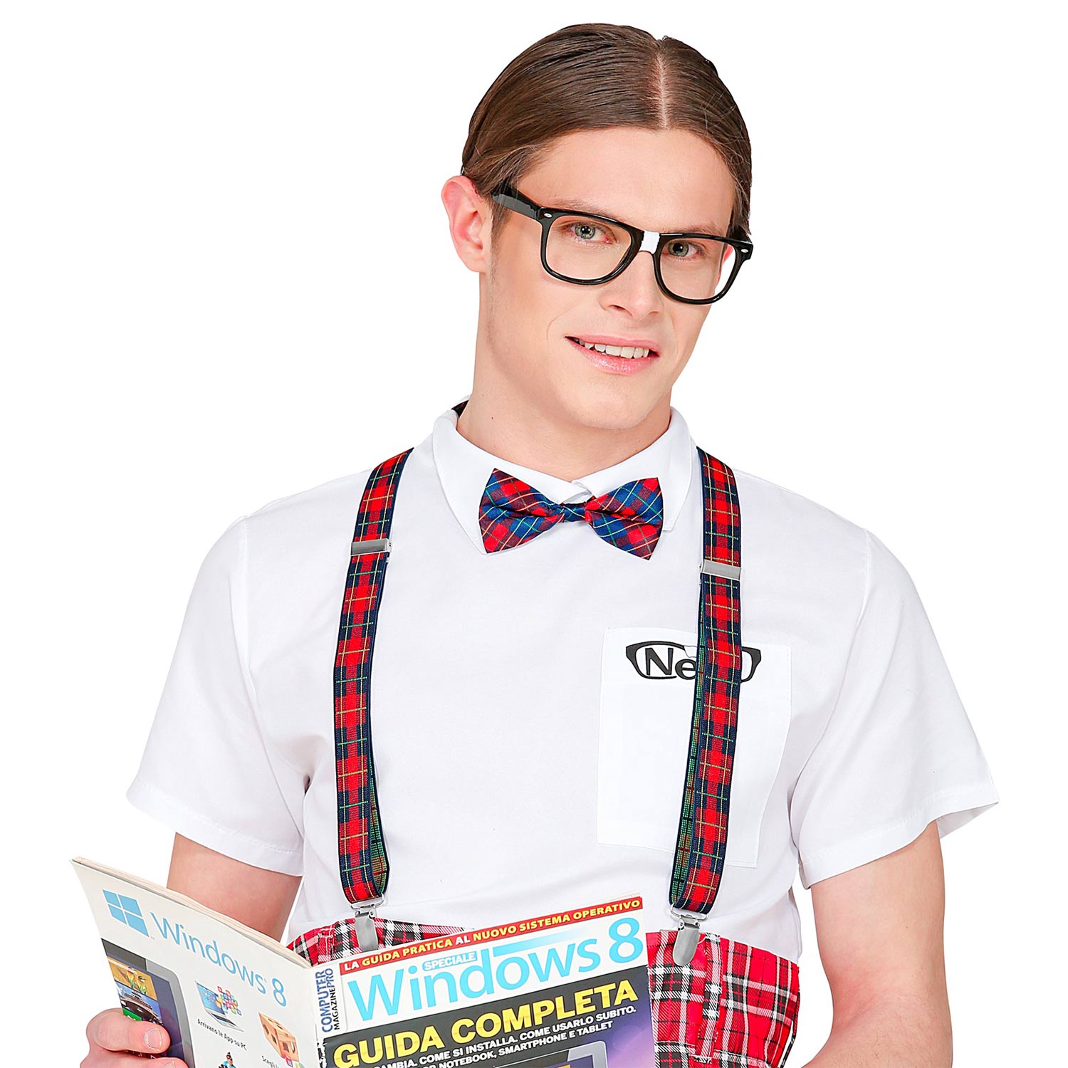 nerd-kost-m-set-3-tlg-mehrfarbig-brille-fliege-hosentr-ger image 2