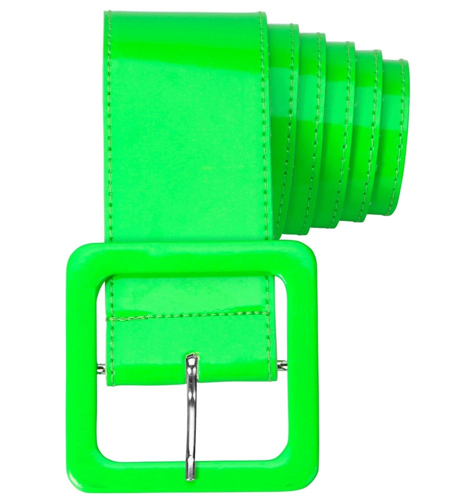 das-kost-mland-neon-lack-g-rtel-damen-gr-n-124cm-vinyl image 1