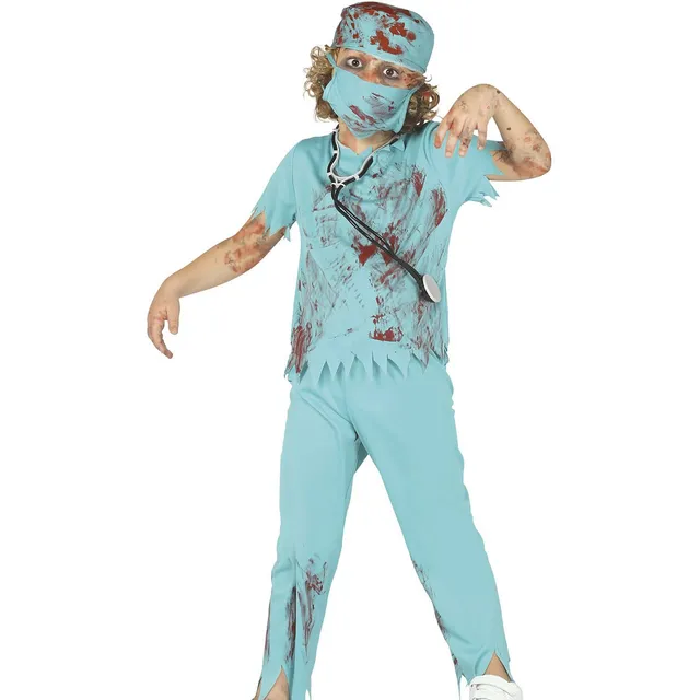 das-kost-mland-zombie-chirurg-kost-m-kinder-5-tlg-t-rkis image 1