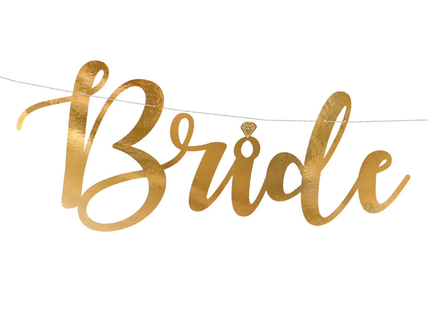 das-kost-mland-banner-bride-to-be-gold-80x19-cm image 2
