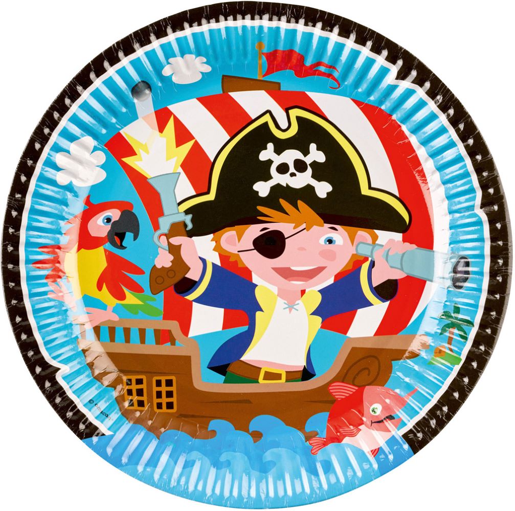 das-kost-mland-kleiner-seer-uber-pappteller-22-8cm-8st-piraten image 1