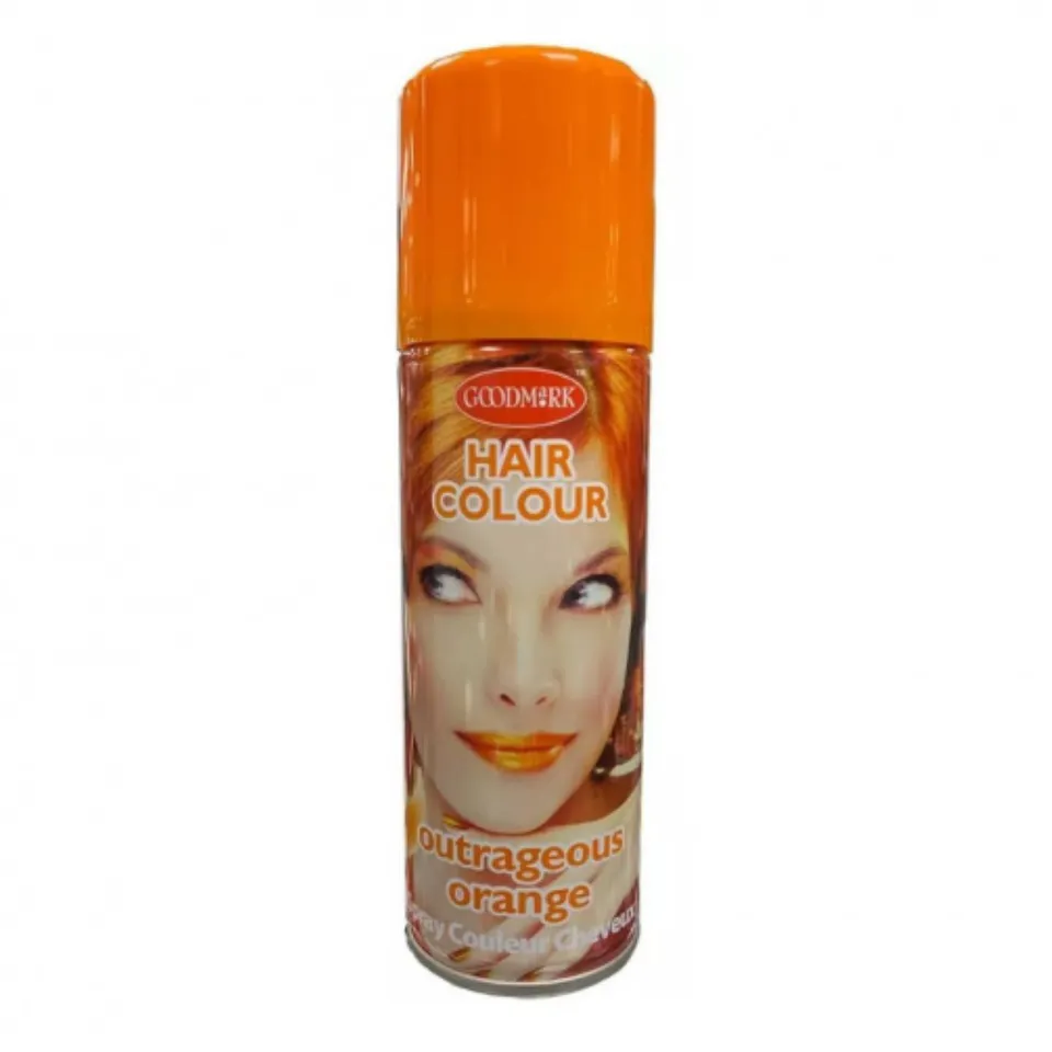 color-haarspray-orange-farbspray-auswaschbar-125-ml image 1