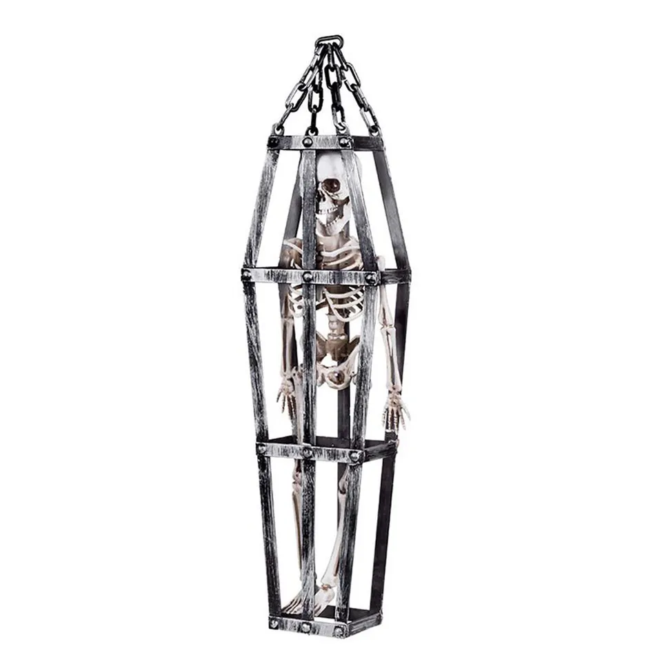 das-kost-mland-skelett-im-k-fig-h-ngefigur-50-cm-halloween image 1