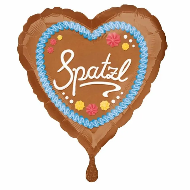 das-kost-mland-deko-folienballon-herz-spatzl-43-cm image 1