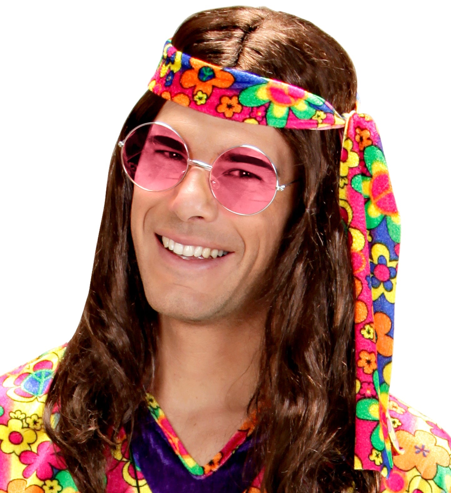 das-kost-mland-hippie-partybrille-xl-rund-pink-silber image 5