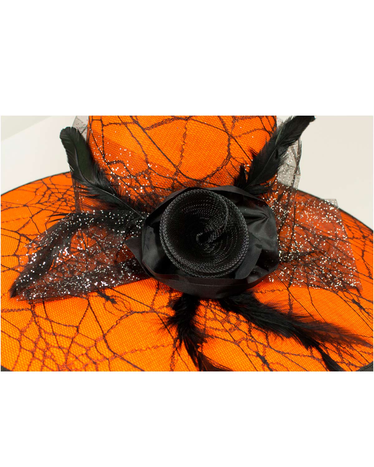 das-kost-mland-soluna-hexenhut-orange-schwarz-spinnennetz image 4