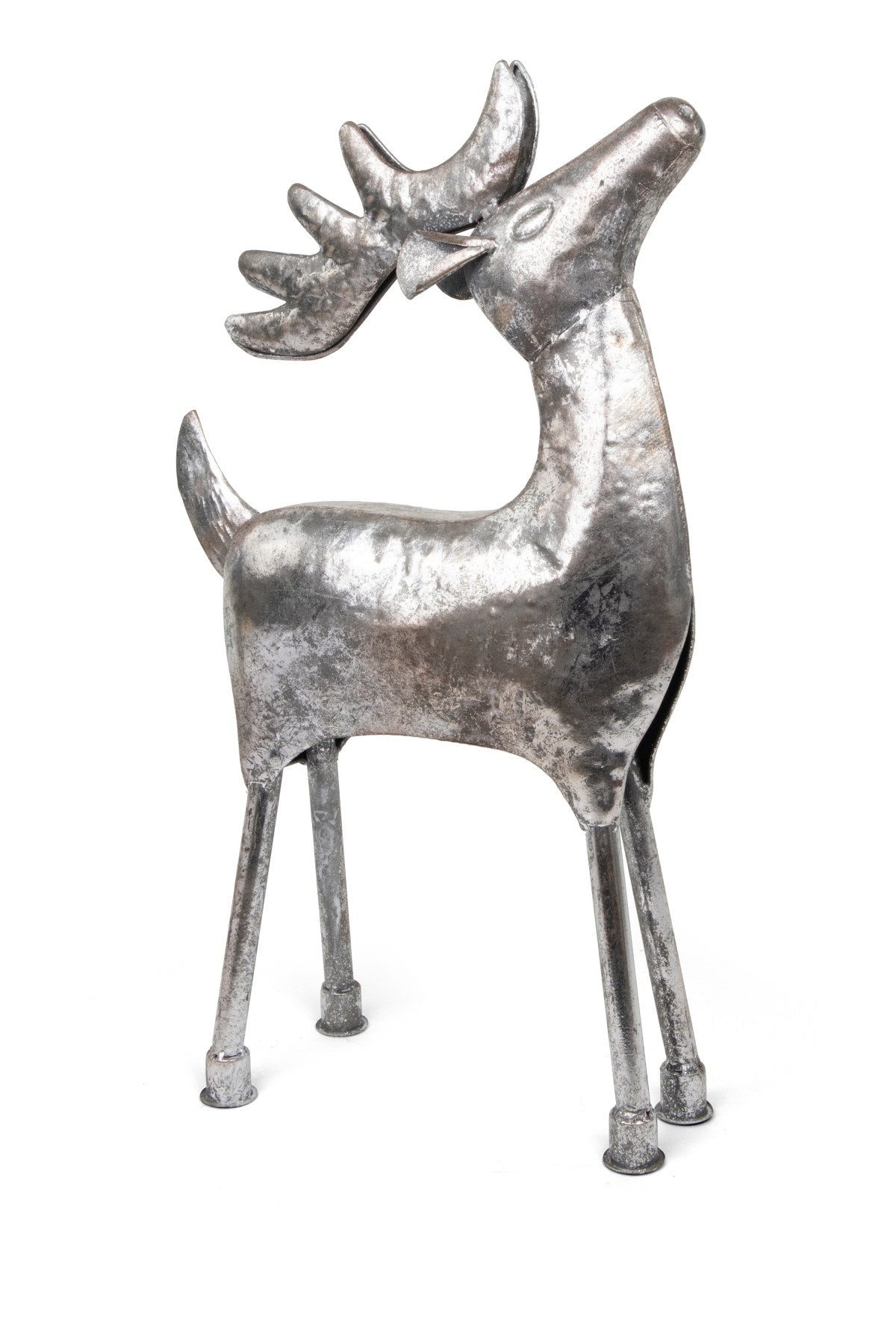 riffelmacher-hirsch-dekofigur-metall-silber-antik-matt-54-cm image 1