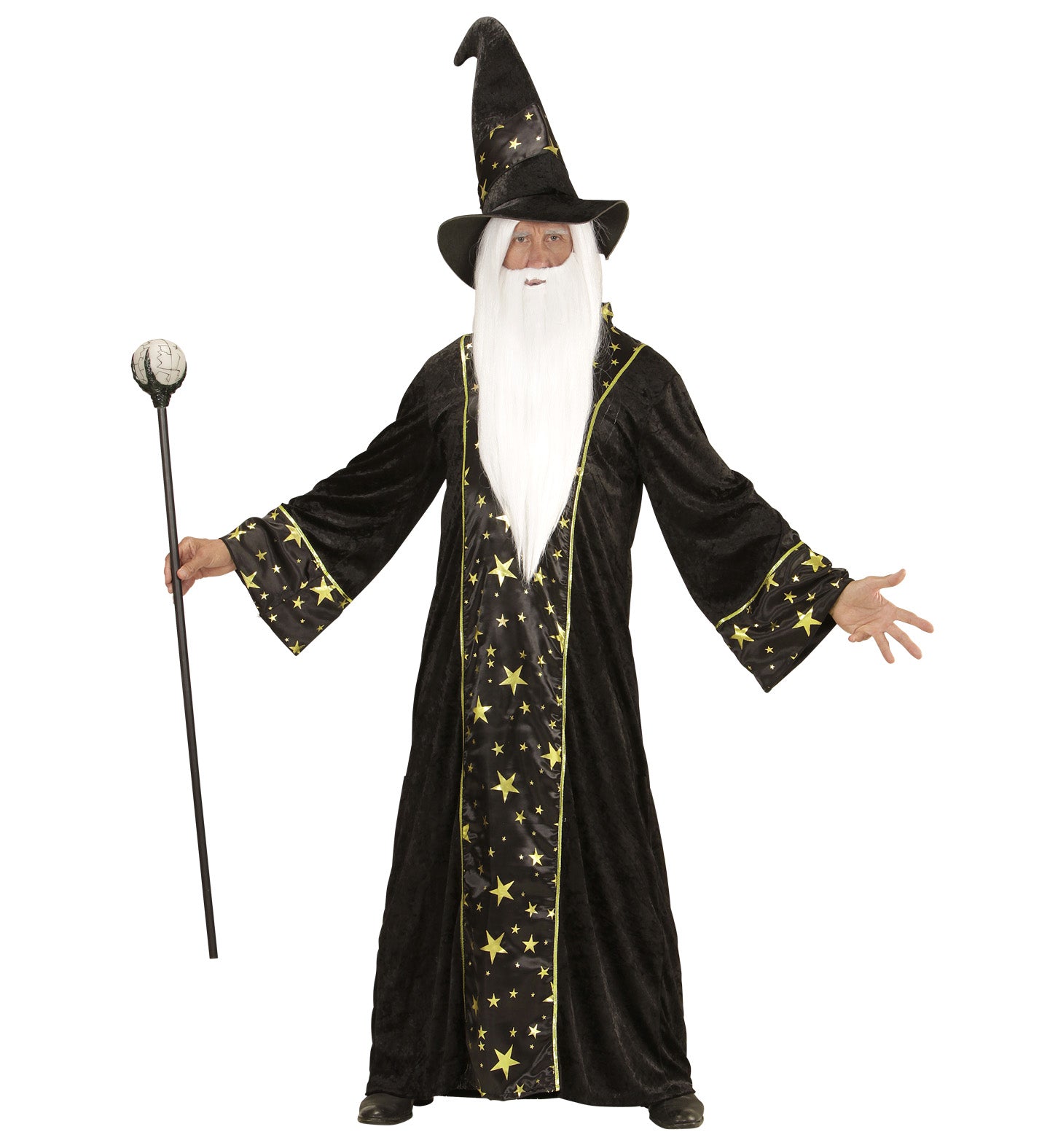 das-kost-mland-fantasy-zauberer-herren-kost-m-schwarz-gold image 1