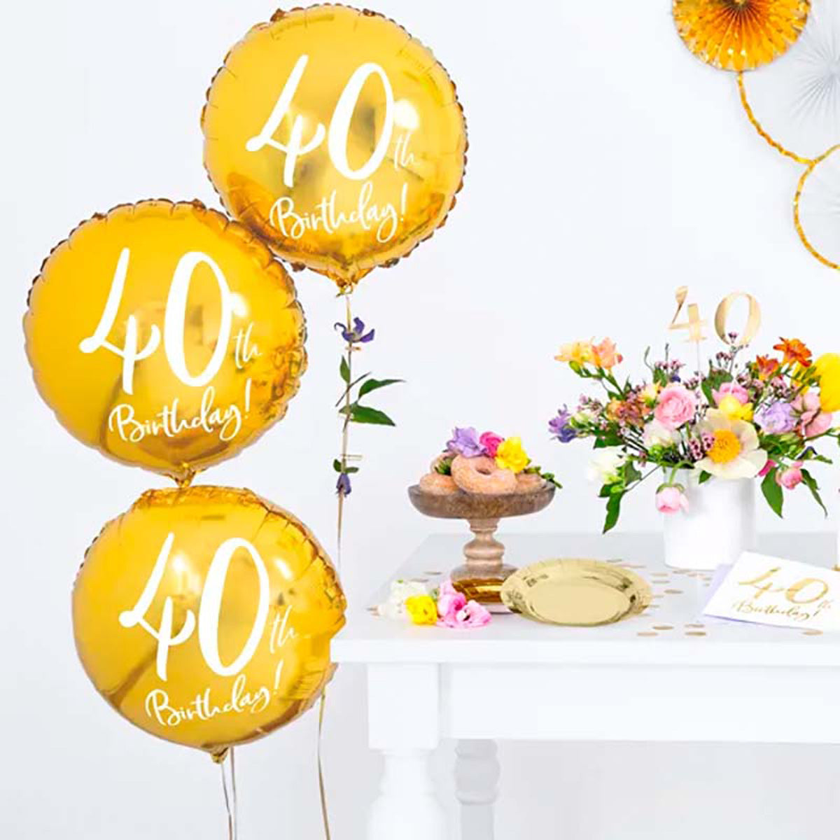 das-kost-mland-40th-birthday-folienballon-gold-45-cm image 2