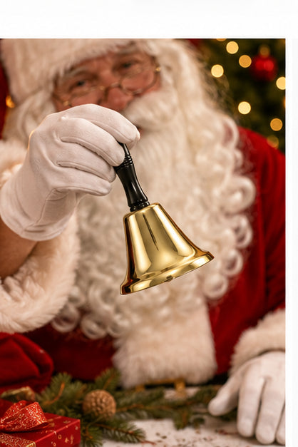 das-kost-mland-dekorationen-weihnachtsmann-handglocke-gold-20-cm image 3