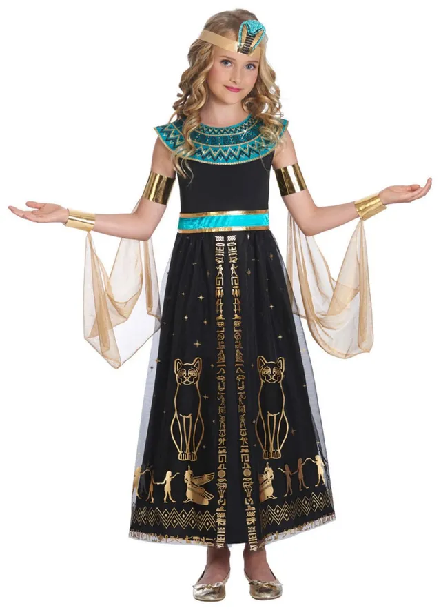 das-kost-mland-cleopatra-nilk-nigin-m-dchenkost-m-schwarz-t-rkis image 1