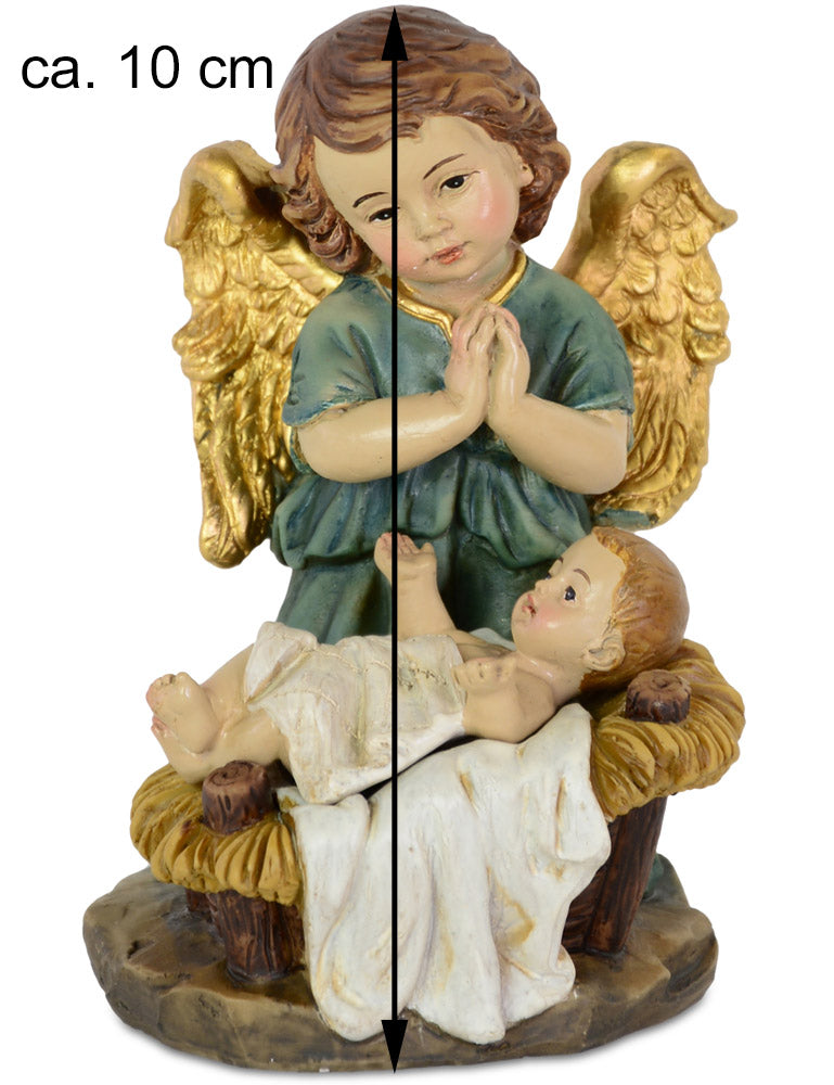 das-kost-mland-schutzengel-jesuskind-krippenfigur-10cm-blau image 2