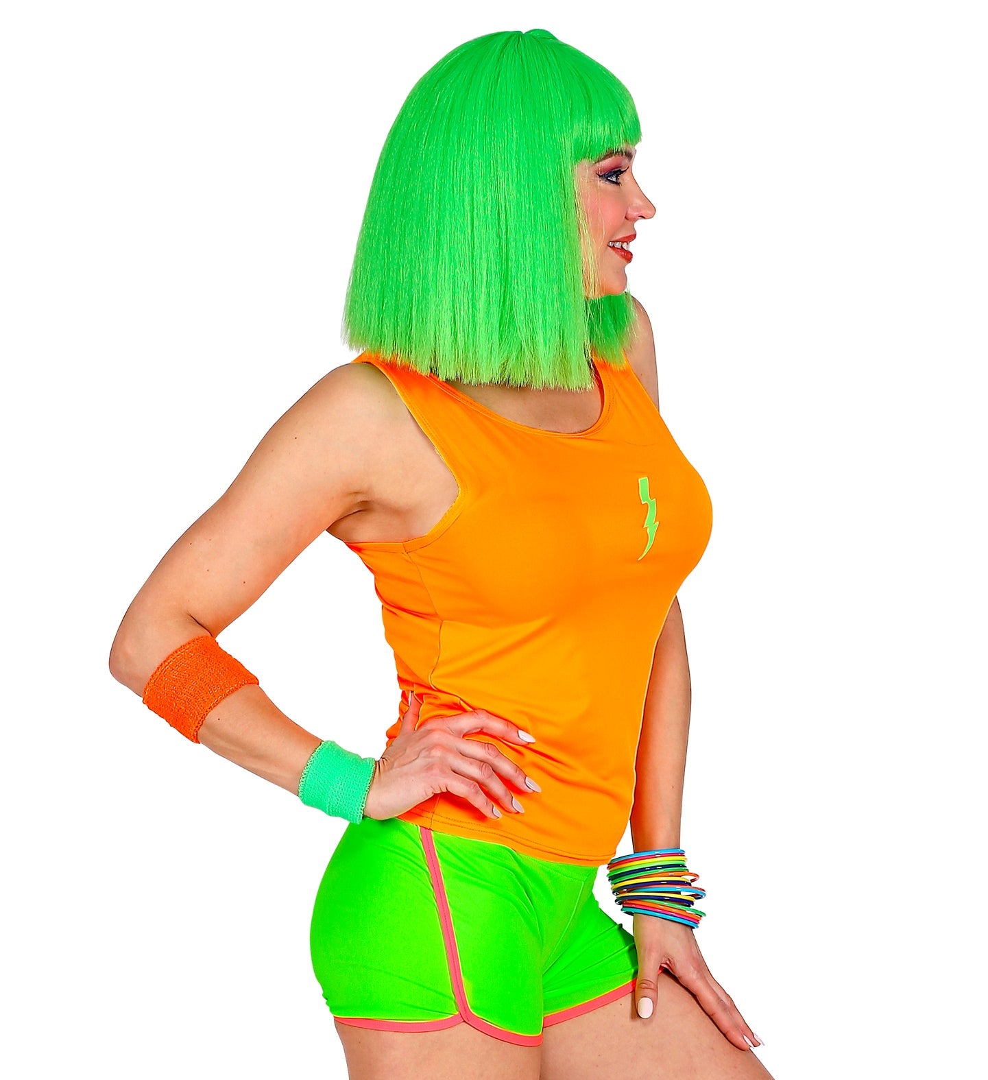 das-kost-mland-herren-tank-top-neon-orange-80er-disco image 3