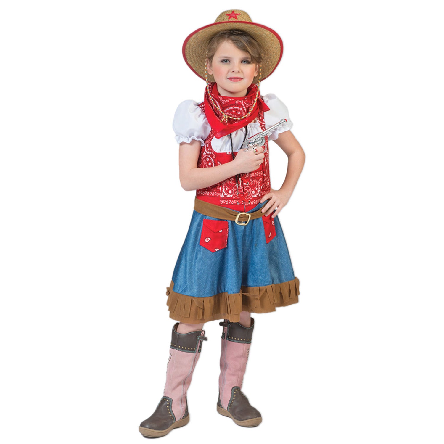 das-kost-mland-arizona-cowgirl-kost-m-blau-rot-gr-128 image 1