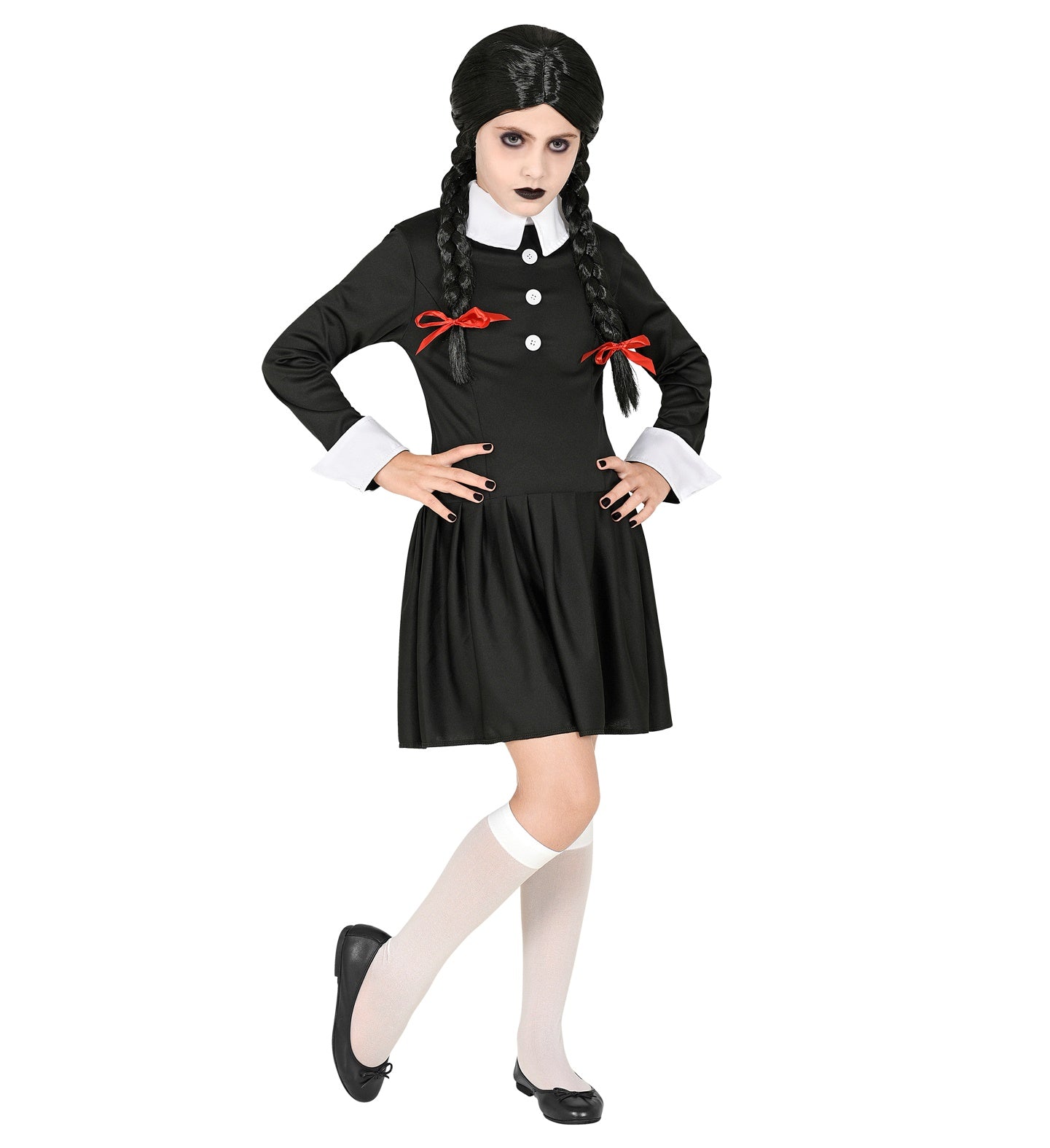 das-kost-mland-dark-girl-kinderkost-m-gr-128-schwarz-wei image 2