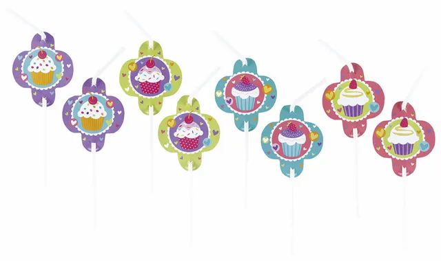 das-kost-mland-cupcake-party-trinkhalme-deko-8-st-ck image 1