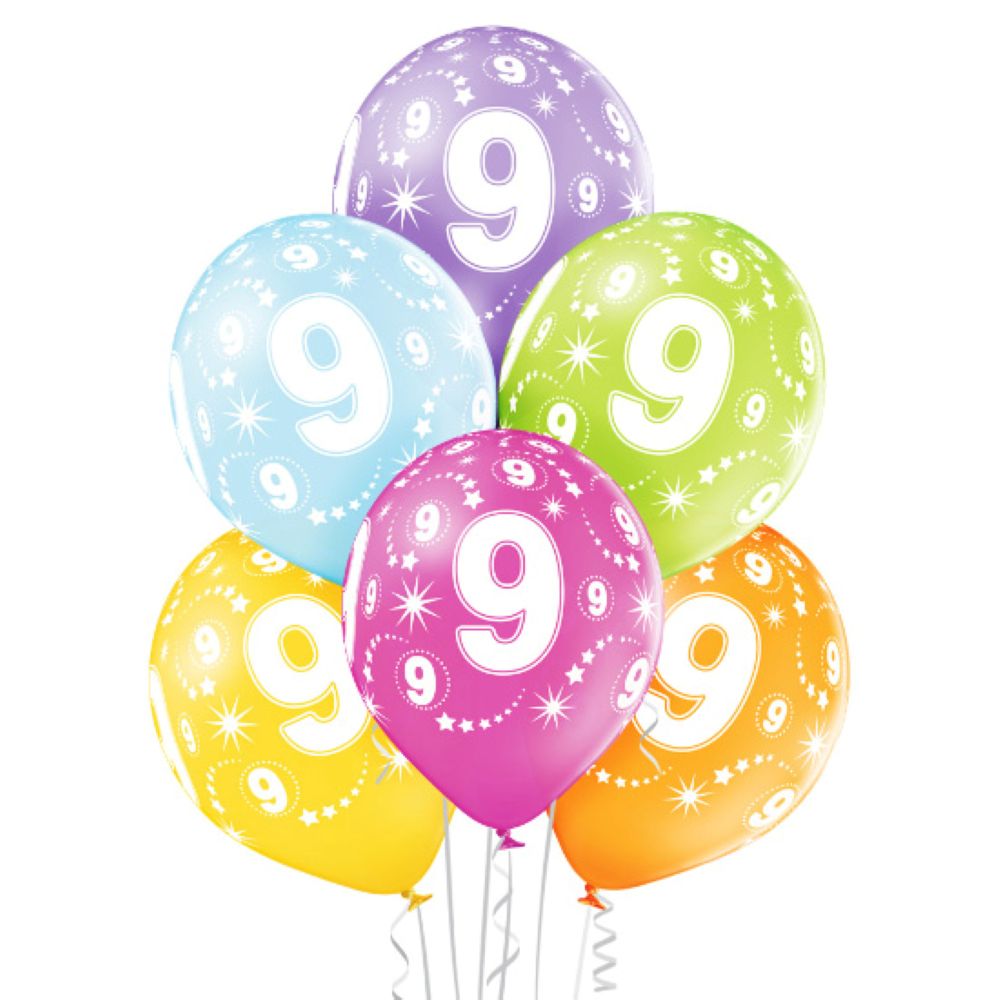 das-kost-mland-luftballon-geburtstag-9-bunt-6-st-ck-30cm image 1